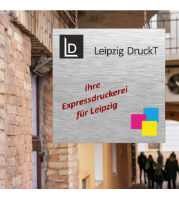 Drucke auf Alu-Dibond Platte, GEBÜRSTET