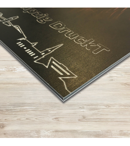 Drucke auf Alu-Dibond Platte, GEBÜRSTET