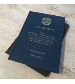 Abschlussarbeiten im Hardcover - Kaschmir Leinen DIN A4