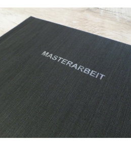 Abschlussarbeiten im Hardcover - Kaschmir Leinen DIN A4