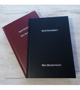 Abschlussarbeiten im Hardcover - Leinenstruktur DIN A4