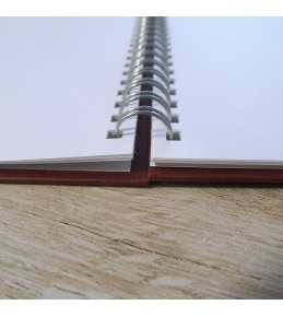 Abschlussarbeiten im Hardcover - Leinenstruktur mit Drahtringbindung DIN A4