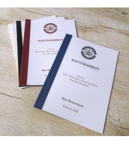 Abschlussarbeiten im Softcover - Klemmbindung DIN A4