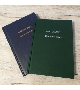 Abschlussarbeiten im Hardcover - Leinenstruktur DIN A4
