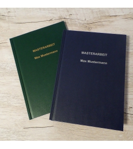 Abschlussarbeiten im Hardcover - Leinenstruktur DIN A4