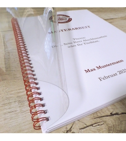Abschlussarbeiten im Softcover - Drahtbindung DIN A5