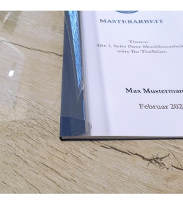 Abschlussarbeiten im Softcover - Klemmbindung DIN A4