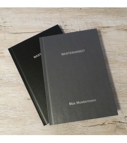 Abschlussarbeiten im Hardcover - Leinenstruktur DIN A4