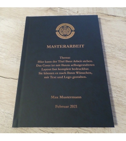 Abschlussarbeiten im Hardcover - Kunstleder DIN A4