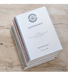 Abschlussarbeiten im Softcover - Drahtringbindung DIN A4