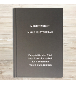 Abschlussarbeiten im Hardcover - Leinenstruktur DIN A4