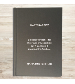 Abschlussarbeiten im Hardcover - Leinenstruktur DIN A4
