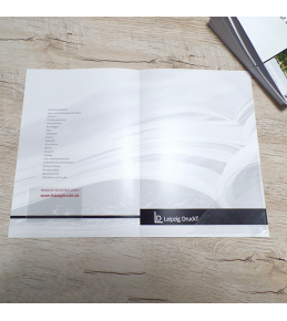 Mappen mit Klebeecke und Visitenkartentasche