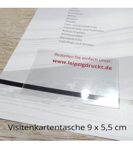 Mappen mit Abheftvorrichtung und Visitenkartentasche