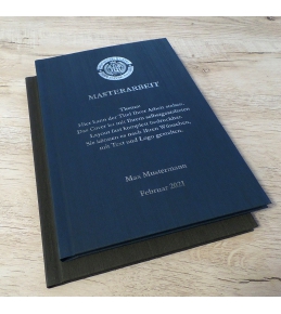 Abschlussarbeiten im Hardcover - Kaschmir Leinen DIN A4