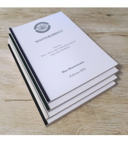 Abschlussarbeiten im Softcover - Velo-/Surebindung DIN A4