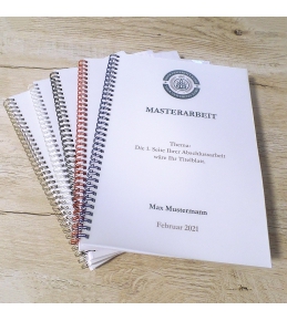 Abschlussarbeiten im Softcover - Drahtringbindung DIN A4