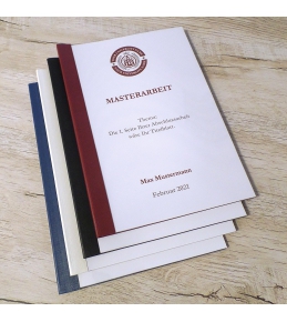 Abschlussarbeiten im Softcover - Klemmbindung DIN A4