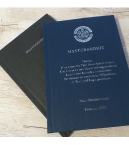 Abschlussarbeiten im Hardcover - Kaschmir Leinen DIN A4