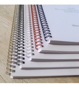 Drucke mit Drahtringbindung