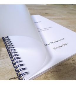 Abschlussarbeiten im Softcover - Drahtbindung DIN A5