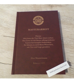 Abschlussarbeiten im Hardcover - Kunstleder DIN A4