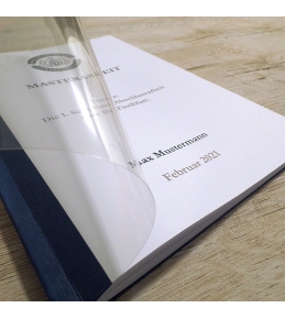 Abschlussarbeiten im Softcover - Klemmbindung DIN A4