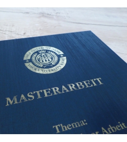 Abschlussarbeiten im Hardcover - Kaschmir Leinen DIN A4