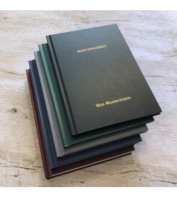 Abschlussarbeiten im Hardcover - Leinenstruktur DIN A4