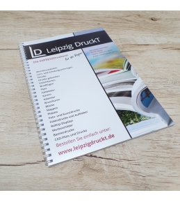 Broschüren mit Drahtringbindung