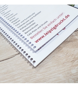 Drucke mit Coilbindung -robust und formstabil-