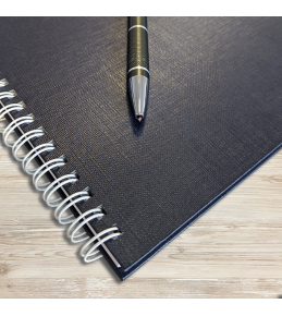 Drucke mit Hardcover-Drahtringbindung