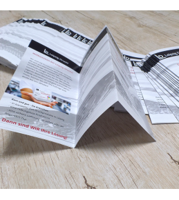 Faltblatt 2-fach gefalzt