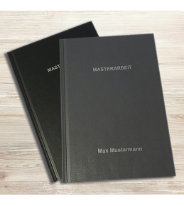 Abschlussarbeiten im Hardcover - Leinenstruktur DIN A5