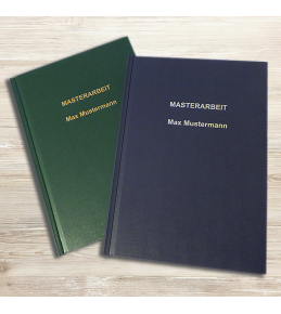 Abschlussarbeiten im Hardcover - Leinenstruktur DIN A5