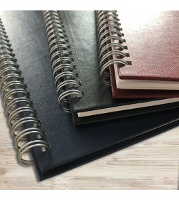 Drucke mit Hardcover-Drahtringbindung