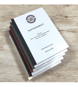 Abschlussarbeiten im Softcover - Klebebindung DIN A4